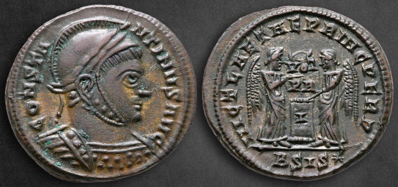 Constantine I the Great AD 306-337. Siscia
Follis Æ

20 mm, 3,61 g

CONSTAN...