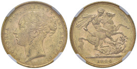 AUSTRALIA Vittoria (1837-1901) Sterlina 1884 S - KM 7 AU In slab n° 5788799-006.
MS 61