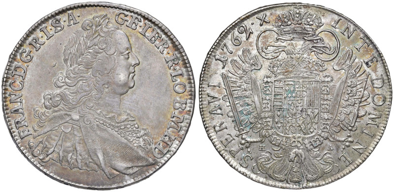 AUSTRIA Francesco I (1745-1765) Tallero 1762 HA - KM 2038 AG (g 28,07)
SPL