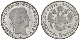 AUSTRIA Ferdinando I d'Asburgo Lorena (1835-1848) 5 Kreuzer 1838 A - KM 2196 AG (g 2,22)
FDC