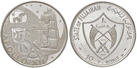 FUJAIRAH 10 Riyals 1970 Apollo XII - KM 5 AG (g 29,91)
PROOF