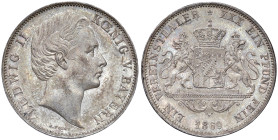 GERMANIA Baviera Ludwig II (1864-1886) Tallero 1869 - Jaeger 104 AG (g 18,53) Bellissima patina su fondi lucenti.
FDC