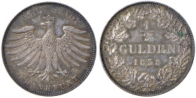 GERMANIA Francoforte Mezzo gulden 1838 - KM 315 AG (g 5,33) R
FDC