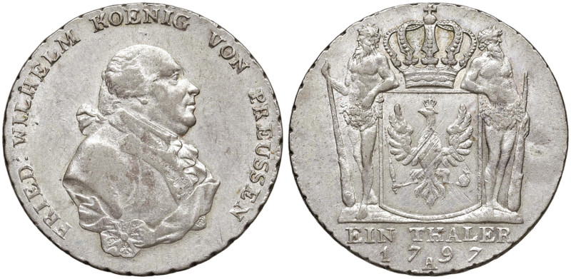 GERMANIA Prussia Federico Guglielmo II (1786-1797) Tallero 1797 A - KM 360.1 AG ...