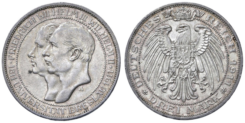 GERMANIA Prussia Guglielmo II (1888-1919) 3 Marchi 1911 A - KM 531 AG (g 16,68) ...