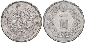 GIAPPONE Mutsuhito (1867-1902) Yen anno 24 (1891)- KM YA25.3 AG (g 26,97) Lievi colpetti al bordo.
SPL-FDC
