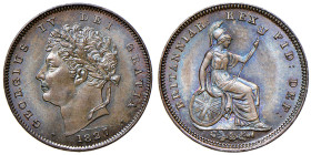 GRAN BRETAGNA Giorgio IV (1820-1830) 1/3 Farthing 1827 - KM 703 CU (g 1,48) R
qFDC