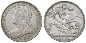 GRAN BRETAGNA Vittoria (1837-1901) Corona 1898 An. LXII - KM 783 AG (g 28,15)
M.di BB