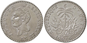 HAITI Jean Pierre Boyer (1818-1843) 100 Centimes AN 27 (1830) - KM A23 AG (g 10,33) R
SPL