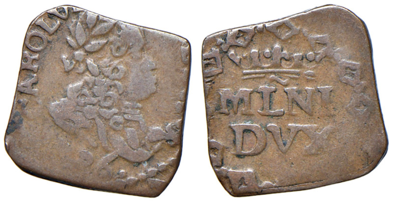 MILANO Carlo VI d'Asburgo (1711-1740) Quattrino 1726 o 1736 - MIR 407 manca in r...