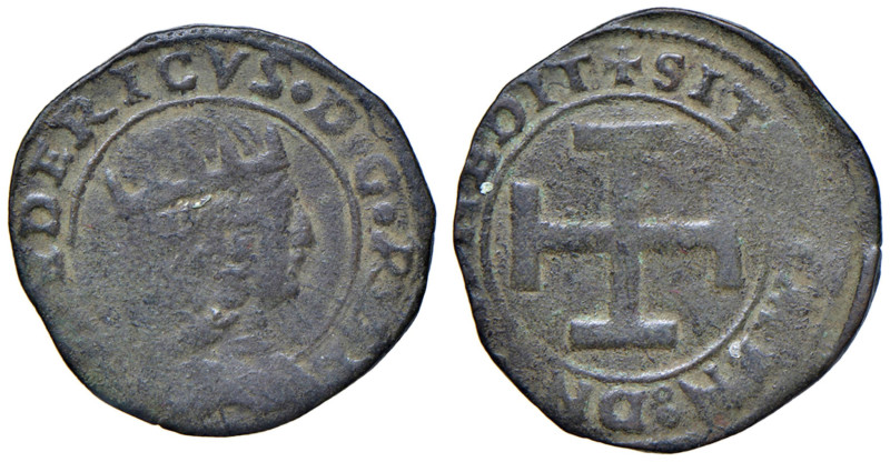 NAPOLI Federico III d'Aragona (1496-1501) Sestino - MIR 109 CU (g 2,22) NC
MB-B...