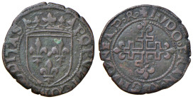 NAPOLI Luigi XII (1501-1503) Sestino - MIR 113 CU (g 2,19) 
qBB
