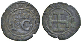 NAPOLI Giovanna di Foix e Carlo d'Asburgo (1516-1519) Sestino - Magl. 15 CU (g 1,79)
qBB