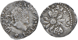 NAPOLI Filippo II d'Asburgo (1554-1598) Mezzo carlino - Magl. 88/1 AG (g 1,39)
BB