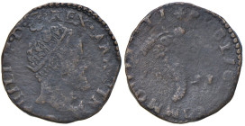 NAPOLI Filippo II d'Asburgo (1554-1598) Tornese 1591 - Magl. 143 CU (g 7,21)
MB+