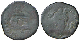 NAPOLI Filippo III d'Asburgo (1598-1621) Tornese 1619 - Magl. 77 CU (g 3,54) Contrassegno del coniatore lettera "A".
B