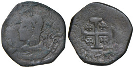 NAPOLI Filippo IV d'Asburgo (1621-1665) Grano 1622 sigle MC - Magl. 50 CU (g 7,05) R
MB/qBB