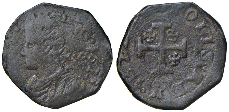 NAPOLI Filippo IV d'Asburgo (1621-1665) Grano 1622 sigle MC - Magl. 50 CU (g 6,2...