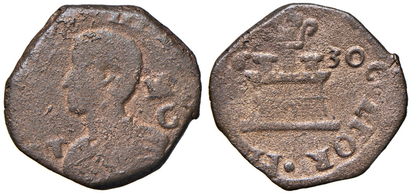 NAPOLI Filippo IV d'Asburgo (1621-1665) 9 Cavalli 1630 sigla MC - Magl. 91 CU (g...