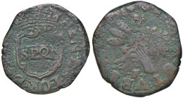 NAPOLI Repubblica napoletana (1647-1648) Publica 1648 - Magl. 3 CU (g 6,91) Contrassegno del coniatore "F".
MB/qBB