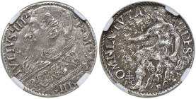 Giulio III (1550-1555) Giulio - Munt. 16a AG (g. 3,23) R In Slab CCG n. AA944734 AU58
AU58