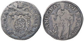 Giulio III (1550-1555) Ancona - Giulio - Munt. 58 AG (g 2,82) 
MB+