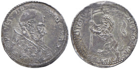 Pio IV (1559-1565) Bologna - Bianco - Munt. 70 AG (g. 4,94) RR Magnifico esemplare, impreziosito da una bellissima patina e da un R/ con un buon lustr...