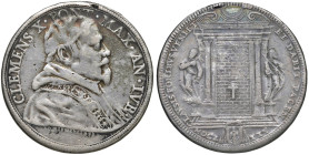 Clemente X (1670-1676) Piastra anno del Giubileo 1675 - Munt. manca MIR 1952/2 AG (g 31,12) RR Montatura asportata
MB-BB