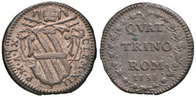 Clemente XII (1730-1740) Quattrino 1738 An. IX - Munt. 165 CU (g 2,15) R
SPL/qSPL