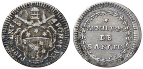 Pio VI (1775-1799) Grosso An. X - Munt. 56 AG (g 1,36) 
BB