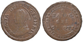 Pio VI (1775-1799) 5 Baiocchi 1797 An. XXIII - Munt. 94 CU Perizia Cavaliere qSPL
qSPL