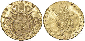 Leone XII (1823-1829) Bologna - Doppia An. II - Nomisma 315 AU (g 5,44) RR Minimo difetto di conio e lievi hairlines al R/, ma rilievi praticamente in...