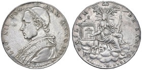 Leone XII (1823-1829) Bologna - Scudo romano 1825 An. III - Munt. 14 AG (g 26,09) Appiccagnolo rimosso e colpi al bordo
MB-BB