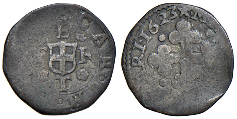 Carlo Emanuele I (1580-1630) Grossetto I tipo 1623 - MIR 671b MI (g 1,88) R
MB-...