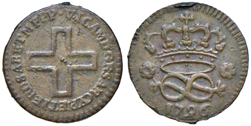 Vittorio Amedeo III (1773-1796) 2 Denari 1796 - Nomisma 430 CU (g 1,57)
qSPL