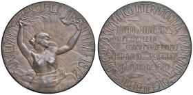 ARGENTINA Medaglia 1910 Congresso scientifico americano di Buenos Aires - Opus: L. Sala, Pastorino AE (g 95,49 - Ø 60 mm) Punzone "COBRE" sul contorno...