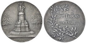 ARGENTINA Medaglia 1910 Colonia francese omaggia il primo centenario della nazione - Opus: Nenotla, Peynot AG (g 17,27 - Ø 34 mm) Punzone "ARGEMU" sul...