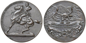 ARGENTINA Medaglia 1918 Inaugurazione monumento equestre del generale Bernardo O' Higgins a Buenos Aires - Opus: G. Cordova AE (g 71,48 - Ø 56 mm) Min...