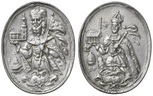 AUSTRIA Medaglia ovale con San Leopoldo al D/ e Beata Agnese al R/ - Opus: Ernst Peger AG (g 8,28 - 35,7x28,3 mm) R
SPL