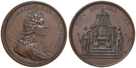 FRANCIA Luigi XIV (1643-1715) Medaglia senza data - Opus: M. Molart AE (g 112 - Ø 60 mm) R
qFDC
