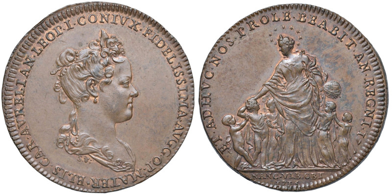 FRANCIA Elisabetta Carlotta di Borbone - d'Orleans (1698-1729) Medaglia 1714 An....