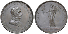 FRANCIA Napoleone primo console (1799-1804) Medaglia 1801 Trattato di Lunéville - Opus: Andrieu (g 37,10 - Ø 42 mm) Minimo colpetto
SPL-FDC