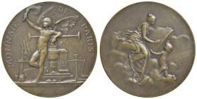 FRANCIA Medaglia 1900 zecca di Parigi - Opus: D. Dupuis AE (g 54,14 - Ø 50 mm) Punzone "BRONZE" sul contorno, segnetti nel campo.
SPL