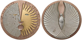 FRANCIA Medaglia 1980 Gioia e pace nei vostri giorni e notti - Opus: P. Rodier CU (g 437 - Ø 99 mm)
M.di SPL