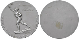 GERMANIA Medaglia uniface senza data Trionfo della Maratona - Opus: A. G. Krefeld Metallo (g 117 - Ø 64 mm)
qFDC