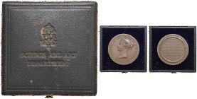 GRAN BRETAGNA Vittoria (1837-1901) Medaglia 1856 riconoscimento da parte del dipartimento delle scienze e delle arti - Opus: W. Wionra AE (g 88 - Ø 55...