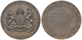 GENOVA Medaglia 1922 Camera del commercio inglese a Enrico Bensa per il servizio reso - AE (g 89,95 - Ø 60 mm) Lievi colpetti al bordo.
SPL-FDC