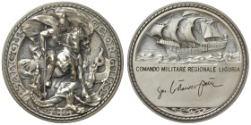 GENOVA Medaglia senza data Comando Militare Regionale Liguria - AG (g 75,39 - Ø 53 mm) Firma incisa del Generale Costanzo Peter.
qFDC