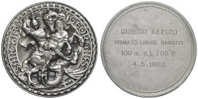GENOVA Medaglia 1963 Primato ligure ragazzi 100 m stile libero a Giorgio Bafico - AG (g 67,29 - Ø 51 mm)
qFDC