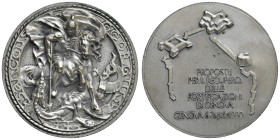GENOVA Medaglia 1990 Proposte di recupero fortificazioni di Genova - AE argentato (g 71,65 - Ø 53 mm) 
M.di SPL